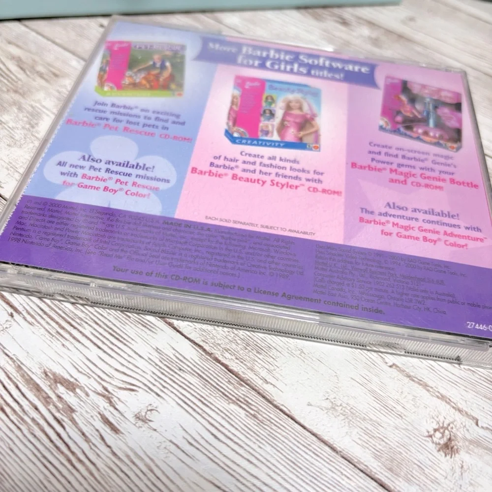 Barbie As Princess Bride PC CD ROM Mattel 2000 Computer Game Windows 95 98 Mac - Picture 4 of 6